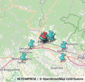 Mappa Via delle Pentole, 51100 Pistoia PT, Italia (3.71923)