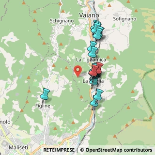 Mappa Via di Rilaio, 59021 Vaiano PO, Italia (1.556)