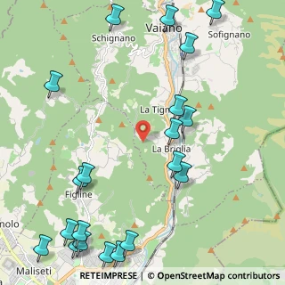 Mappa Via di Rilaio, 59021 Vaiano PO, Italia (3.074)