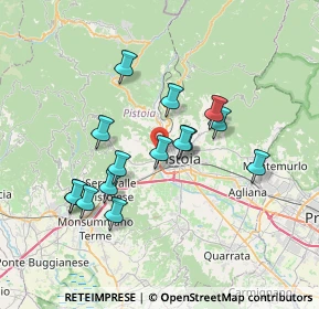 Mappa Via Fratelli Rosselli, 51100 Pistoia PT, Italia (6.54067)