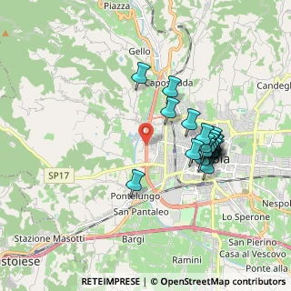 Mappa Via Fratelli Rosselli, 51100 Pistoia PT, Italia (1.7325)