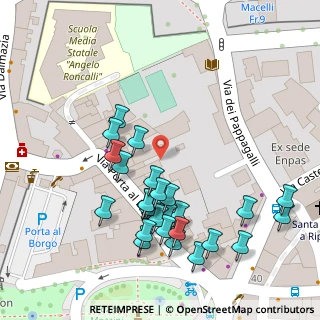 Mappa Via Porta Al Borgo, 51100 Pistoia PT, Italia (0.07143)