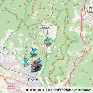 Mappa Via dell' Orditoio, 59021 Vaiano PO, Italia (4.61375)