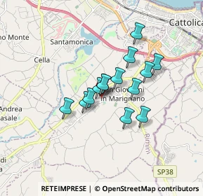 Mappa Via Como, 47842 San Giovanni In Marignano RN, Italia (1.20929)