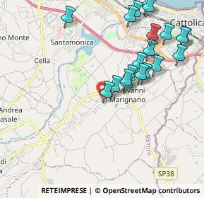 Mappa Via Como, 47842 San Giovanni In Marignano RN, Italia (2.2605)