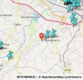 Mappa Via Como, 47842 San Giovanni In Marignano RN, Italia (3.707)