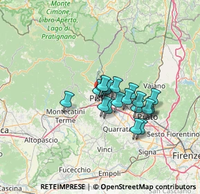 Mappa Via da Pistoia, 51100 Pistoia PT, Italia (9.69684)
