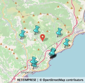 Mappa 18013 Diano San Pietro IM, Italia (3.71333)