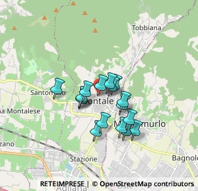 Mappa Via Arturo Toscanini, 51037 Montale PT, Italia (1.20588)