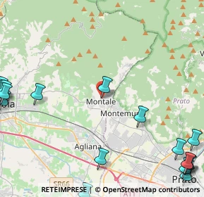 Mappa Via Arturo Toscanini, 51037 Montale PT, Italia (7.4885)