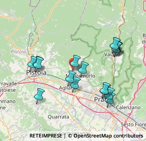 Mappa Via Arturo Toscanini, 51037 Montale PT, Italia (7.86176)