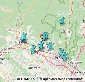 Mappa Via Arturo Toscanini, 51037 Montale PT, Italia (5.78909)