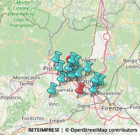 Mappa Via Arturo Toscanini, 51037 Montale PT, Italia (9.154)