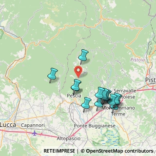 Mappa Via Val di Forfora, 51017 Pescia PT, Italia (7.76938)