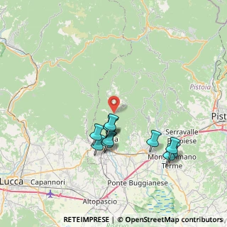Mappa Via Val di Forfora, 51017 Pescia PT, Italia (7.29545)