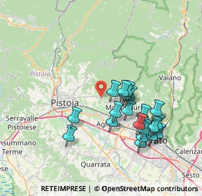 Mappa Via 51100, 51100 Pistoia PT, Italia (7.2275)