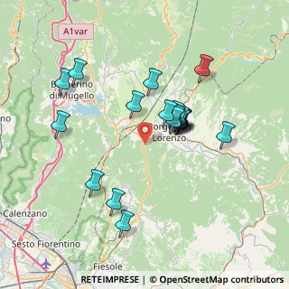 Mappa Via di Faltona, 50032 Borgo San Lorenzo FI, Italia (6.525)