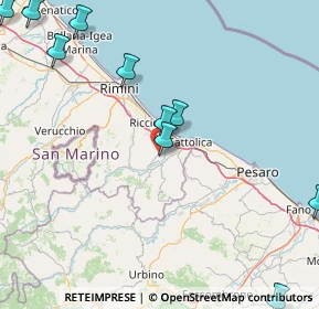 Mappa Via Fagnano, 47843 Misano Adriatico RN, Italia (24.74364)