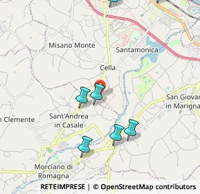 Mappa Via Fagnano, 47843 Misano Adriatico RN, Italia (3.09727)