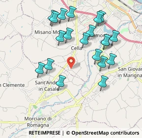 Mappa Via Fagnano, 47843 Misano Adriatico RN, Italia (2.0385)