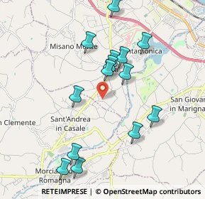 Mappa Via Fagnano, 47843 Misano Adriatico RN, Italia (1.94786)