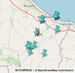 Mappa Via Fagnano, 47843 Misano Adriatico RN, Italia (3.66917)