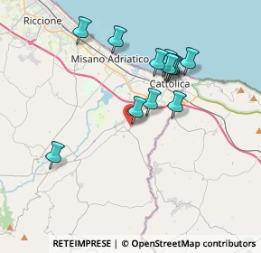Mappa Via Ventena, 47842 San Giovanni In Marignano RN, Italia (3.4625)