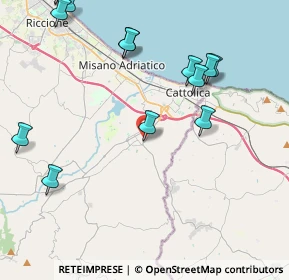 Mappa Via Ventena, 47842 San Giovanni In Marignano RN, Italia (5.385)