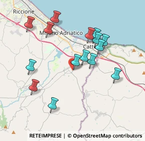 Mappa Via Ventena, 47842 San Giovanni In Marignano RN, Italia (3.80467)