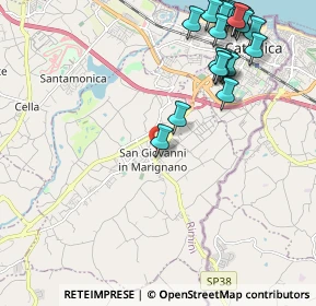 Mappa Via Ventena, 47842 San Giovanni In Marignano RN, Italia (2.6825)