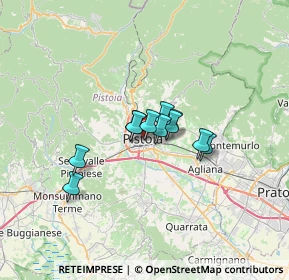 Mappa Via della Vignaccia, 51100 Pistoia PT, Italia (4.01)