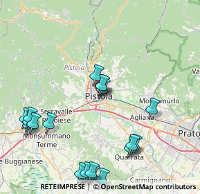 Mappa Via della Vignaccia, 51100 Pistoia PT, Italia (10.251)