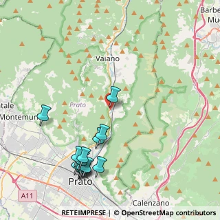 Mappa Via di Camino, 59021 Vaiano PO, Italia (5.01429)