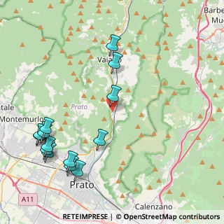 Mappa Via di Camino, 59021 Vaiano PO, Italia (5.27857)