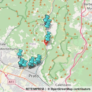 Mappa Via di Camino, 59021 Vaiano PO, Italia (4.544)