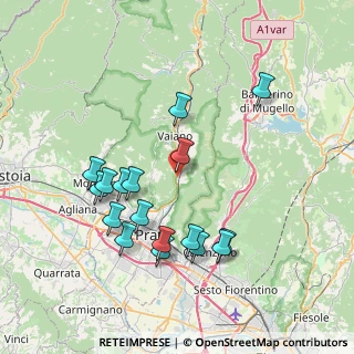Mappa Via di Camino, 59021 Vaiano PO, Italia (7.88765)