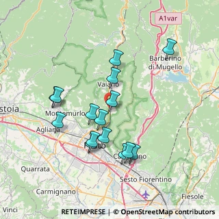 Mappa Via di Camino, 59021 Vaiano PO, Italia (7.212)