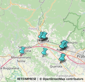 Mappa Via dell'Ospizio, 51100 Pistoia PT, Italia (5.965)