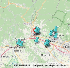 Mappa Via di Buti, 51100 Pistoia PT, Italia (6.2275)