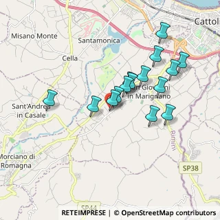Mappa Via Bologna, 47842 San Giovanni In Marignano RN, Italia (1.662)