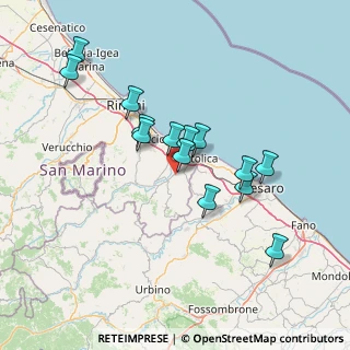 Mappa Via Bologna, 47842 San Giovanni In Marignano RN, Italia (13.24929)