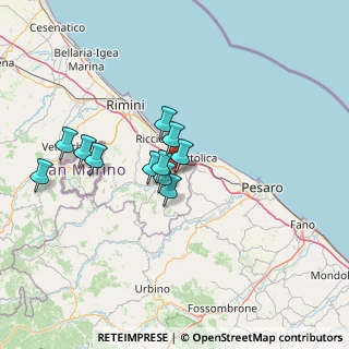 Mappa Via Bologna, 47842 San Giovanni In Marignano RN, Italia (11.01636)