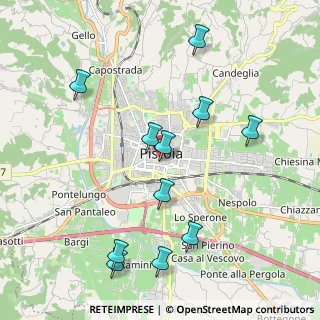 Mappa Via Francesco Crispi, 51100 Pistoia PT, Italia (2.20182)