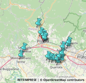 Mappa Piazzetta Sole, 51100 Pistoia PT, Italia (6.67053)