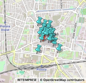 Mappa Piazza Gavinana, 51100 Pistoia PT, Italia (0.2085)