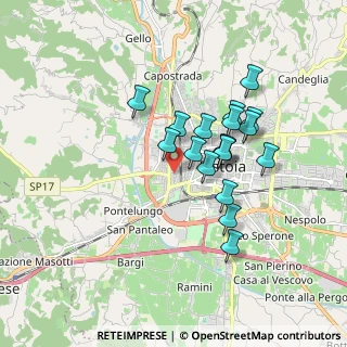 Mappa Via Francesco Sansoni, 51100 Pistoia PT, Italia (1.48444)