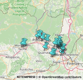 Mappa Via Enrico Fermi Snc, 51100 Pistoia PT, Italia (12.07833)