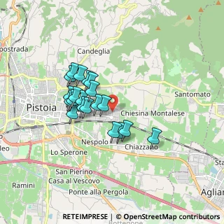 Mappa Via Enrico Fermi Snc, 51100 Pistoia PT, Italia (1.428)