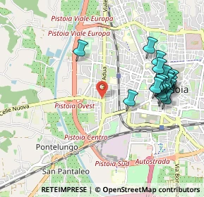 Mappa Via Ruggero Leoncavallo, 51100 Pistoia PT, Italia (1.1075)