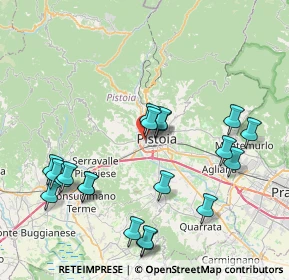 Mappa Via Ruggero Leoncavallo, 51100 Pistoia PT, Italia (8.8675)